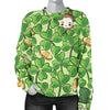 St Patrick's Day Shamrock Pattern Print Women's Sweatshirt-grizzshop