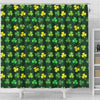 St Patrick's Day Shamrock Print Pattern Bathroom Shower Curtain-grizzshop