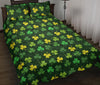 St Patrick's Day Shamrock Print Pattern Bed Set Quilt-grizzshop