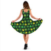 St Patrick's Day Shamrock Print Pattern Dress-grizzshop