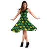 St Patrick's Day Shamrock Print Pattern Dress-grizzshop