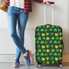 St Patrick's Day Shamrock Print Pattern Luggage Cover Protector-grizzshop