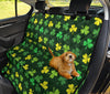 St Patrick's Day Shamrock Print Pattern Pet Car Seat Cover-grizzshop