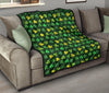 St Patrick's Day Shamrock Print Pattern Quilt-grizzshop