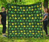 St Patrick's Day Shamrock Print Pattern Quilt-grizzshop