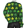 St Patrick's Day Shamrock Print Pattern Women's Sweatshirt-grizzshop