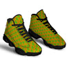 St. Patrick's Day Cute Clover Print Black Basketball Shoes-grizzshop