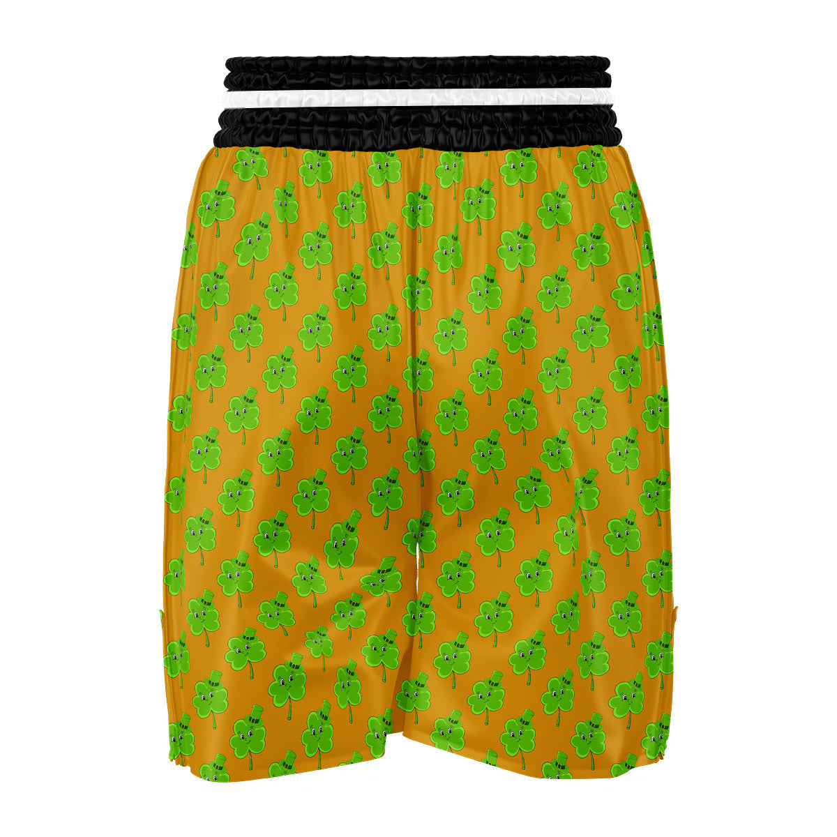 St. Patrick's Day Cute Clover Print Boxing Shorts-grizzshop