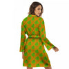 St. Patrick's Day Cute Clover Print Women's Robe-grizzshop