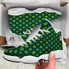 St. Patrick's Day Cute Print Pattern White Basketball Shoes-grizzshop