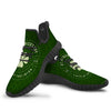 St. Patrick's Day Four Leaf Clover Print Black Walking Shoes-grizzshop