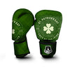 St. Patrick's Day Four Leaf Clover Print Boxing Gloves-grizzshop