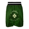 St. Patrick's Day Four Leaf Clover Print Boxing Shorts-grizzshop