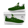 St. Patrick's Day Four Leaf Clover Print White Athletic Shoes-grizzshop