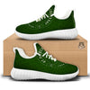 St. Patrick's Day Four Leaf Clover Print White Walking Shoes-grizzshop