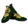 St. Patrick's Day Gold Clover Print Black Athletic Shoes-grizzshop