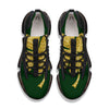 St. Patrick's Day Gold Clover Print Black Gym Shoes-grizzshop