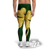 St. Patrick's Day Gold Clover Print Men's Leggings-grizzshop