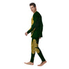 St. Patrick's Day Gold Clover Print Men's Pajamas-grizzshop