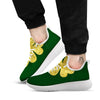 St. Patrick's Day Gold Clover Print White Athletic Shoes-grizzshop