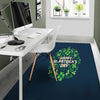 St. Patrick's Day Green Clover Print Floor Mat-grizzshop