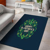 St. Patrick's Day Green Clover Print Floor Mat-grizzshop