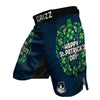 St. Patrick's Day Green Clover Print MMA Shorts-grizzshop