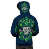 St. Patrick's Day Green Clover Print Men's Hoodie-grizzshop