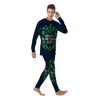 St. Patrick's Day Green Clover Print Men's Pajamas-grizzshop