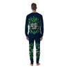 St. Patrick's Day Green Clover Print Men's Pajamas-grizzshop