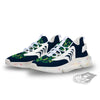 St. Patrick's Day Green Clover Print White Gym Shoes-grizzshop