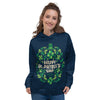 St. Patrick's Day Green Clover Print Women's Hoodie-grizzshop