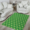 St. Patrick's Day Green Plaid Print Floor Mat-grizzshop