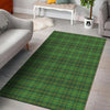 St. Patrick's Day Green Tartan Print Floor Mat-grizzshop