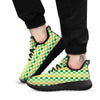 St. Patrick's Day Irish Checkered Print Black Athletic Shoes-grizzshop