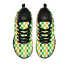 St. Patrick's Day Irish Checkered Print Black Sneaker-grizzshop