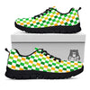 St. Patrick's Day Irish Checkered Print Black Sneaker-grizzshop