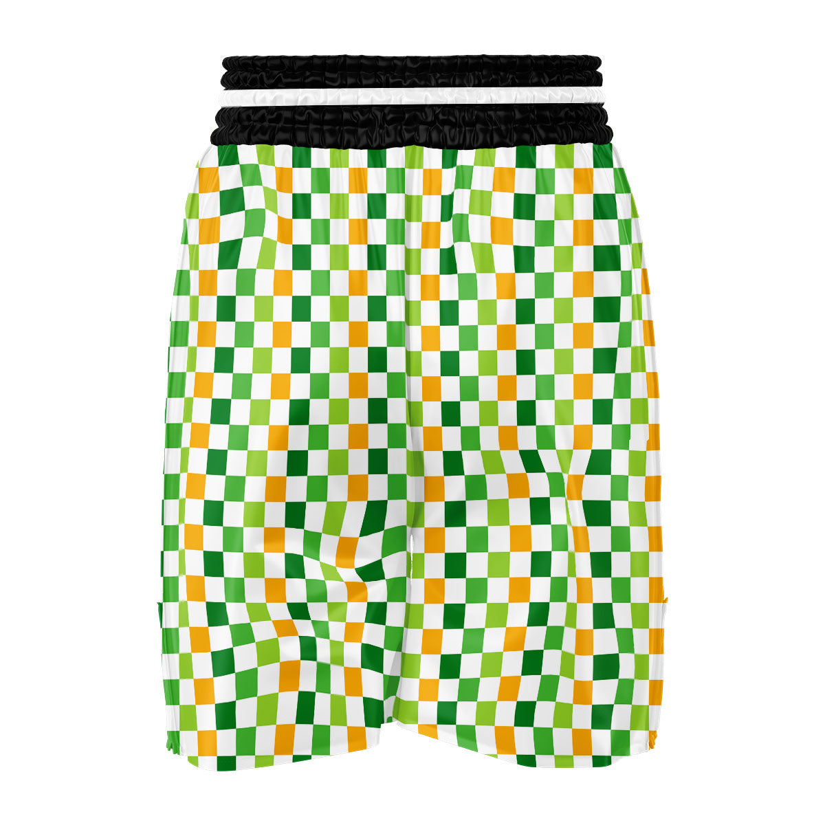 St. Patrick's Day Irish Checkered Print Boxing Shorts-grizzshop