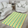 St. Patrick's Day Irish Checkered Print Floor Mat-grizzshop