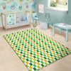 St. Patrick's Day Irish Checkered Print Floor Mat-grizzshop