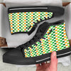 St. Patrick's Day Irish Checkered Print High Top Shoes-grizzshop