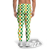 St. Patrick's Day Irish Checkered Print Men's Leggings-grizzshop