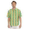 St. Patrick's Day Irish Checkered Print Men's Short Sleeve Shirts-grizzshop