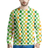 St. Patrick's Day Irish Checkered Print Men's Sweatshirt-grizzshop