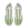 St. Patrick's Day Irish Checkered Print White Gym Shoes-grizzshop