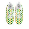 St. Patrick's Day Irish Checkered Print White Sneaker-grizzshop