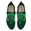 St. Patrick's Day Irish Clover Print Black Athletic Shoes-grizzshop