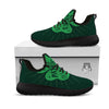 St. Patrick's Day Irish Clover Print Black Athletic Shoes-grizzshop