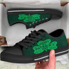 St. Patrick's Day Irish Clover Print Black Low Top Shoes-grizzshop