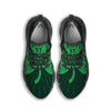 St. Patrick's Day Irish Clover Print Black Running Shoes-grizzshop